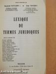 Lexique de Termes Juridiques