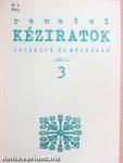 Remetei kéziratok 1990/1.