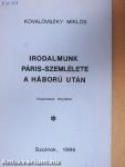 Irodalmunk Páris-szemlélete a háború után