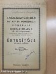 A Tolna-Baranya-Somogyi ág. hitv. ev. egyházmegye Bonyhádi Gimnáziumának (III-VIII. o. reálgimnázium) értesítője az 1936/37. tanévről