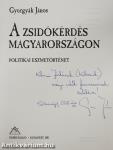 A zsidókérdés Magyarországon (dedikált példány)