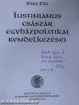 Iustinianus császár egyházpolitikai rendelkezései (dedikált példány)