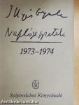 Naplójegyzetek 1973-1974