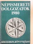 Népismereti dolgozatok 1980