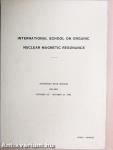 International School on Organic Nuclear Magnetic Resonance