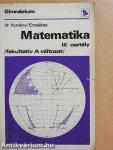 Matematika III.