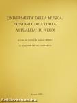 Universalita' della Musica, Prestigio dell'Italia, Attualita' di Verdi