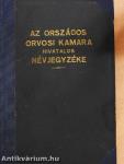 Az Országos Orvosi Kamara hivatalos névjegyzéke 1939.