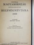 Csonka-Magyarország közigazgatási helységnévtára 1939./A visszacsatolt Felvidék helységnévtára 1939.