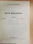 Acta Biologica Tomus XXXIII. Fasciculi 1-4.