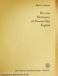 Reverse Dictionary of Present-Day English