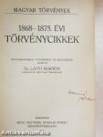 1868-1875. évi törvénycikkek