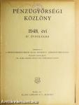 Pénzügyőrségi Közlöny 1948. január-december/1949. (nem teljes évfolyam)