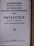A Sacré Coeur Budapesti VIII. kerületi Sophianum Katholikus Leánygimnáziumának Értesítője 1928-1937.