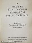 A magyar szociológiai irodalom bibliográfiája 2.