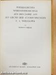 Permjakisches Wörterverzeichnis aus dem Jahre 1833 auf Grund der Aufzeichnungen F. A. Wolegows