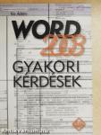 Word 2003 - Gyakori kérdések