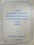 A soproni József Attila Postaforgalmi, Kereskedelmi Szakközépiskola és Szakmunkásképző Intézet évkönyve 1992/93.