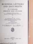 Business letters and documents in english, french and spanish
