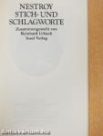 Nestroy Stich- und Schlagworte