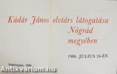 Kádár János elvtárs látogatása Nógrád megyében (minikönyv)