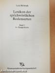 Lexikon der Sprichwörtlichen Redensarten 1-3.