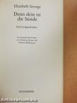 Denn dein ist die Sünde