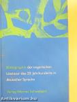 Bibliographie der ungarischen Literatur des 20. Jahrhunderts in deutscher Sprache