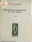 Régi magyar filozófusok