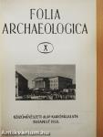 Folia Archaeologica X.