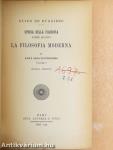 La filosofia moderna II/1.