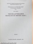 Textes Litteraires Francais du Moyen Age I.