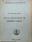 Magyar nyelv II.