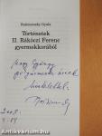 Történetek II. Rákóczi Ferenc gyermekkorából (dedikált példány)