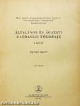 Általános és ágazati gazdasági földrajz I.