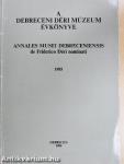 A debreceni Déri Múzeum évkönyve 1985