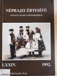Néprajzi értesítő LXXIV.