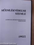 Műemlékvédelmi szemle 1992/1-2.