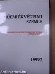 Műemlékvédelmi szemle 1993/1-2.
