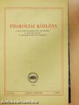 Filológiai Közlöny 1958/1-4.