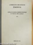 A Debreceni Déri Múzeum évkönyve 1972
