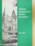 A Magyar Mezőgazdasági Múzeum közleményei 1981-1983