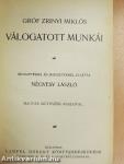 Gróf Zrinyi Miklós válogatott munkái