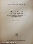 Drei Sonaten für Altblockflöte und Cembalo oder Klavier