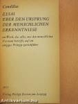 Essai über den Ursprung der Menschlichen Erkenntnisse