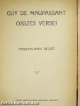 Guy de Maupassant összes versei