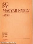 Magyar Nyelv 1988/1-4.