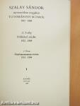 Szalay Sándor nyomtatásban megjelent tudományos munkái 1932-1969 1-2.