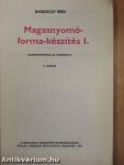 Magasnyomóforma-készítés I.