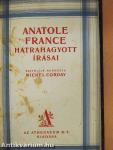 Abeille/Anatole France hátrahagyott írásai